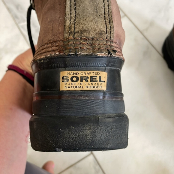 Sorel BigHorn leather, rubber, and fleece duck boots size 11 men's - Picture 13 of 13